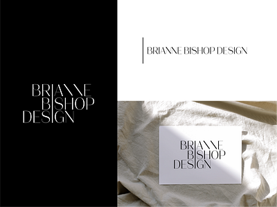 Brianne Bishop Design | Interior Design Logo black and white interior design interior designer logo design modern branding