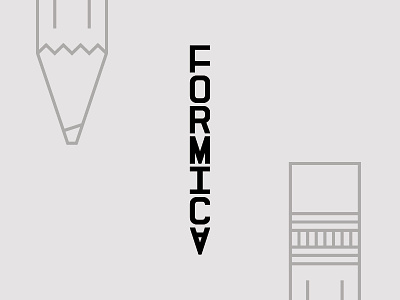 Personal Logo - Formica black branding formica illustration logo logotype pencil personal vector vertical