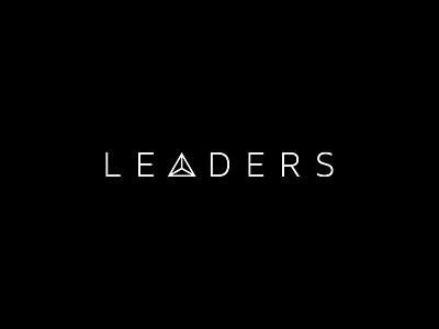 LEADERS branding development leaders logo logotype triangle vector