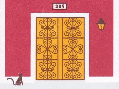 San Juan coaster 03 coaster illustration letterpress