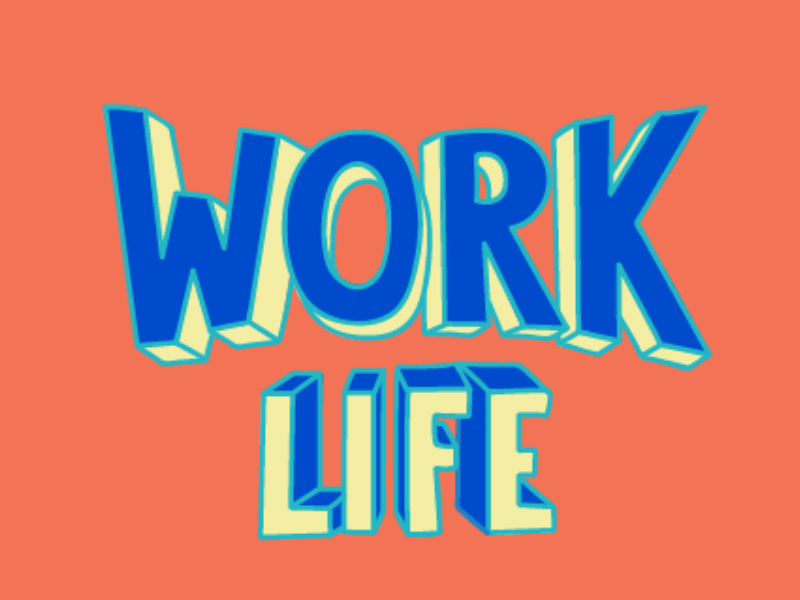 Work Life life sticker type work
