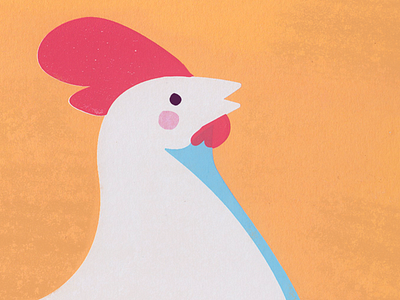 Buenos Dias buenos chicken design dias illustration screenprint wip