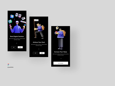 Onboarding Screens for a Digital Solution. designcommunity illustrationpack productdesign ui uidesign uiuxdesign
