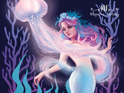 Tarot Mermay XXI: The World characterdesign cover art digital art digital illustrator digital painting digitalart editorial illustration fantasy art fantasyart illustration illustration art mermay2020 print