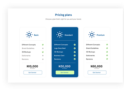 Pricing Plan Page design pricing plan ui uiux design ux