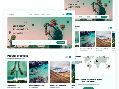 Travelwise landing Page | UI Design | Travel Website design landing page travel travel website ui uiux uiux design user experience user interface ux website website design website redesign