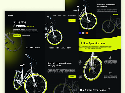 Spikes landing Page | UI Design | Landing Page design figma landing page landing page ui mobile app ui uiux uiux design user experience user interface ux web design webpage design website design website redesign