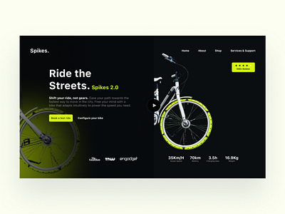 Spikes Landing Page | UI Design | Landing Page