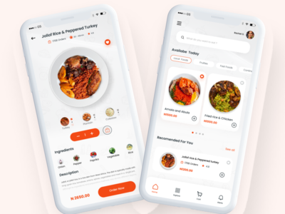 Food Delivery App | Mobile UI Design by Ibrahim Olukokun on Dribbble
