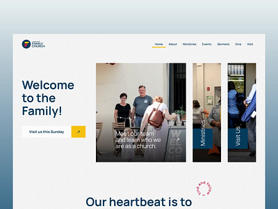 Lakeland Family Church - Design and Webflow Development church interactions madeinwebflow minimal modern web design webflow