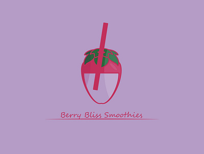 Berry Bliss Smoothies branding design digitalart graphic design illustration logo logos ui ux vector