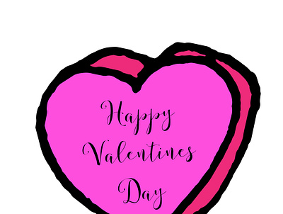 Valentines Day Heart branding graphic design logo