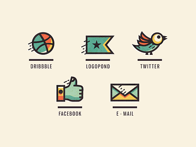 Adline Icons adline brassai icon icon design mail personal personalized social social icons szende web