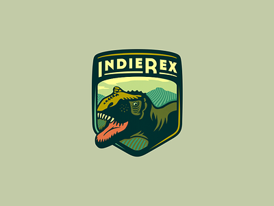 IndieRex [ #1 - WIP] adline badge brading brassai emblem games logo rex szende t rex