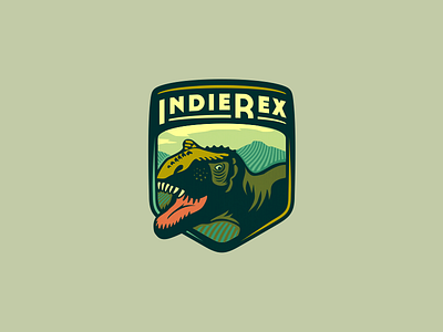 IndieRex [ #1 - WIP] adline badge brading brassai emblem games logo rex szende t rex