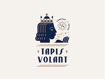 Tapis Volant badge crown head king magic