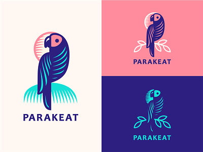 Parakeat [concept #2] adline bird branding brassai leaf logo design nature parakeet