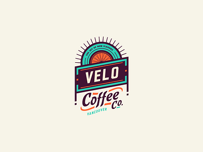 Velo Coffee Co. active adline adventurous badge bike branding brassai coffee cyclists gear szende vancouver