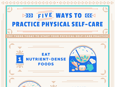 Physical Self-Care (Infographic Design) brassai illustration infographic design