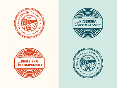 Stamp Concepts for "Kinesiska Te Compagniet"