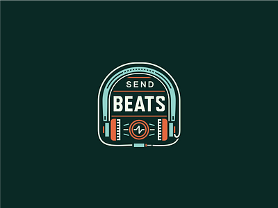 SendBeats adline badge beat brassai electronic emblem icon logo music sound