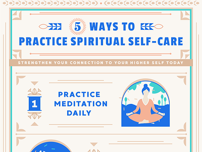 5 Ways to Practice Spiritual Self-care [ infographic design ]