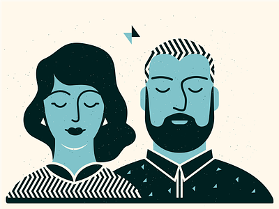 The Couple [ Print Design ] adline brassai couple man woman