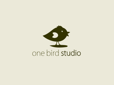 One Bird Studio adline bird design logo one studio vector