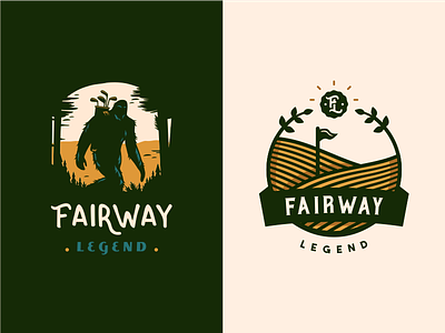 Fairway Legend [ concepts - wip ] bigfoot emblem forest golf nature play sasquatch wild wood