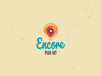 Encore Plus Net adline branding brassai bulb design logo net plus