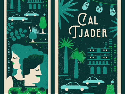 Cal Tjader Poster [ Final Version ] bebop brassai city cuba jazz music nightlife poster texture
