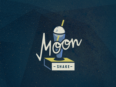 MoonShake adline branding brassai illustration logo logo design logo designer moon neon shake space star