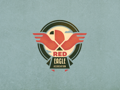 Red Eagle (retouched) adline association bird branding brassai charity community eagle emblem logo red