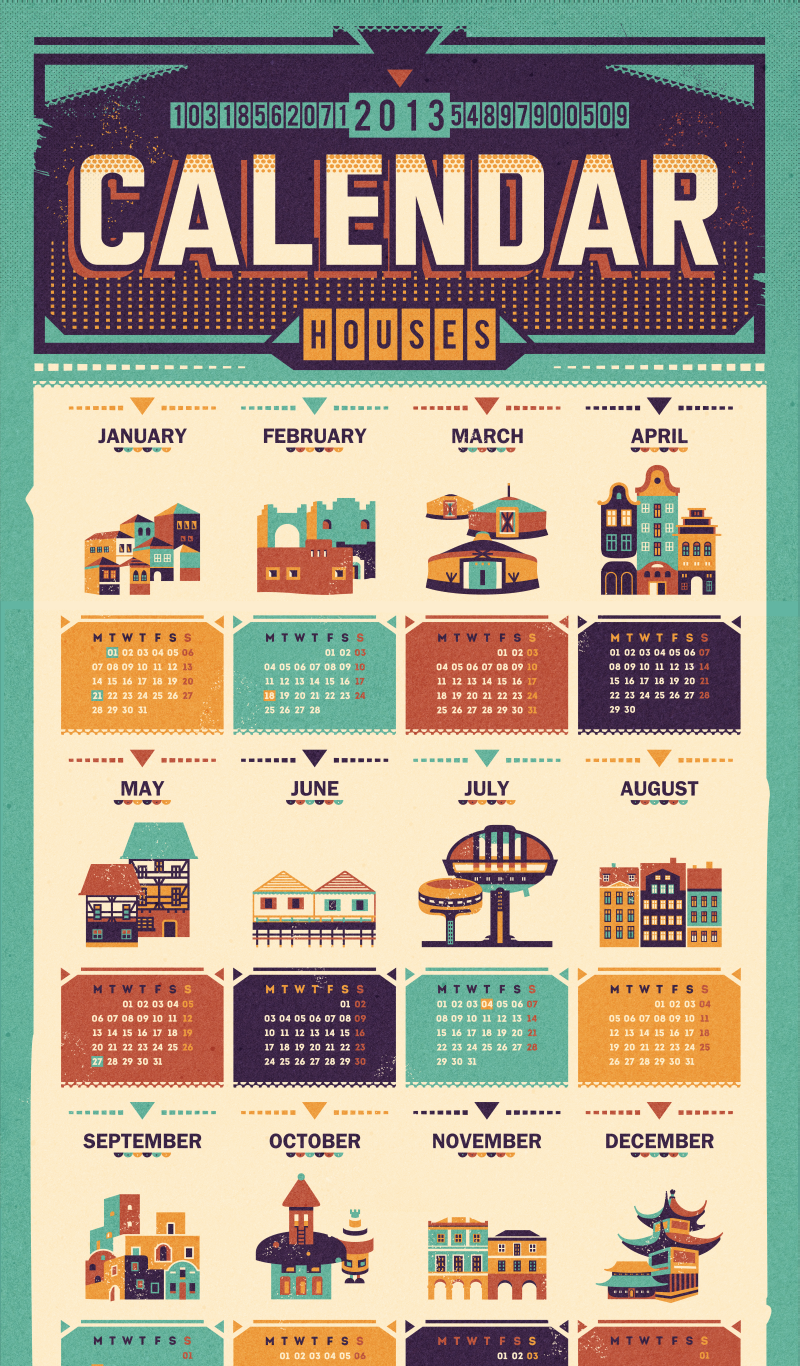 Dribbble - 2013_calendar_k.png by Szende Brassai / Adline