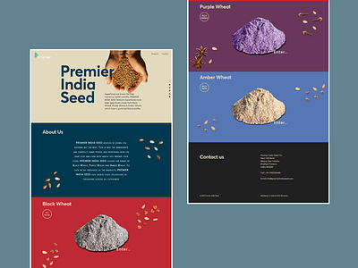 😎 Premier India Seed Co. agriculture app branding design flat icon illustration logo minimal minimalistic minimistic rural typography ui ux vector web