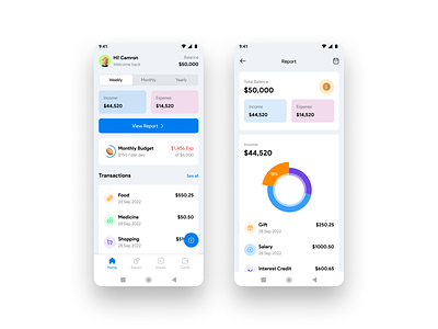 FinUp - Manage your finance now! android bank banking bitcoin crypto etherium finance fintech ios material material 3 mobile app mobile ui money nft stock stock exchange stock market transaction ui