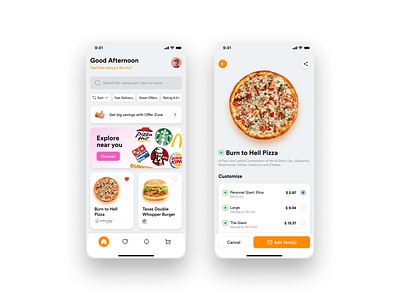 Dr. Delivery (On-demand restaurant aggregator and food delivery) branding burger design dominos food graphic design icon inspiration ios kfc mobile app new pizza restaurant starbucks typography ui ux