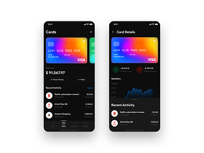 Finance Mobile App Concept atm bank banking bitcoin concept credit card crypto etherum finance mobile app mobile design nft reference token ui ux