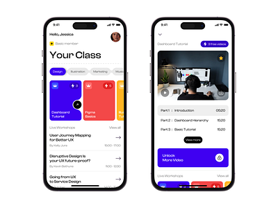 HyperCoach - Online Course App android coaching college dashboard design edtech education figma google illustration ios material material ui mobile app school study typography ui ux web design