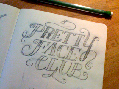 PFC illustration lettering logo sketch typography
