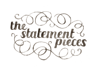 The Statement Pieces custom fashion fun handdrawn script type typography