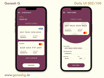 Credit Card Checkout - Pastel Color Scheme branding conistentcy dailyui design ui ux uxdesign