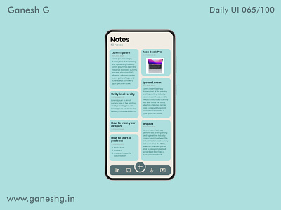 Notes Widget app branding conistentcy dailyui design illustration logo ui ux vector