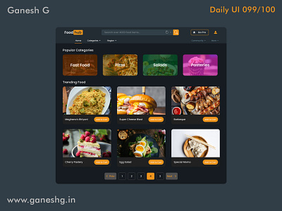 Foodhub Categories app branding conistentcy dailyui design hub illustration logo pornhub ui ux vector