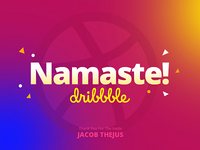 Namaste! Dribbble hello