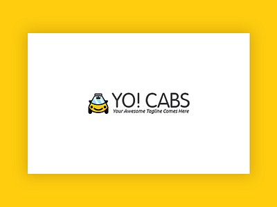 Yo!Cabs Logo branding character design illustration logo typography vector