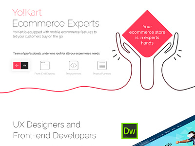 Ecommerce Experts branding design typography ui ux web page design