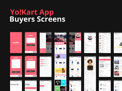 Yo!Kart App For Buyers app branding design mobile app mobile app design typography ui ux