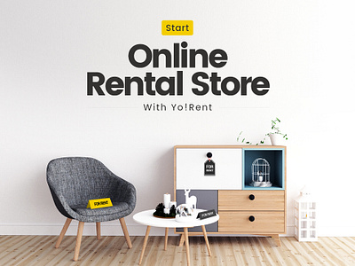 Yo!Rent branding design graphic typography