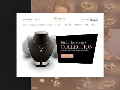 Jewellery Theme Yo!Kart branding custom design ecommerc ecommerce design ecommerce shop ecommerce website jewellery template theme theme design typography ui uiux ux web website website design yo!kart